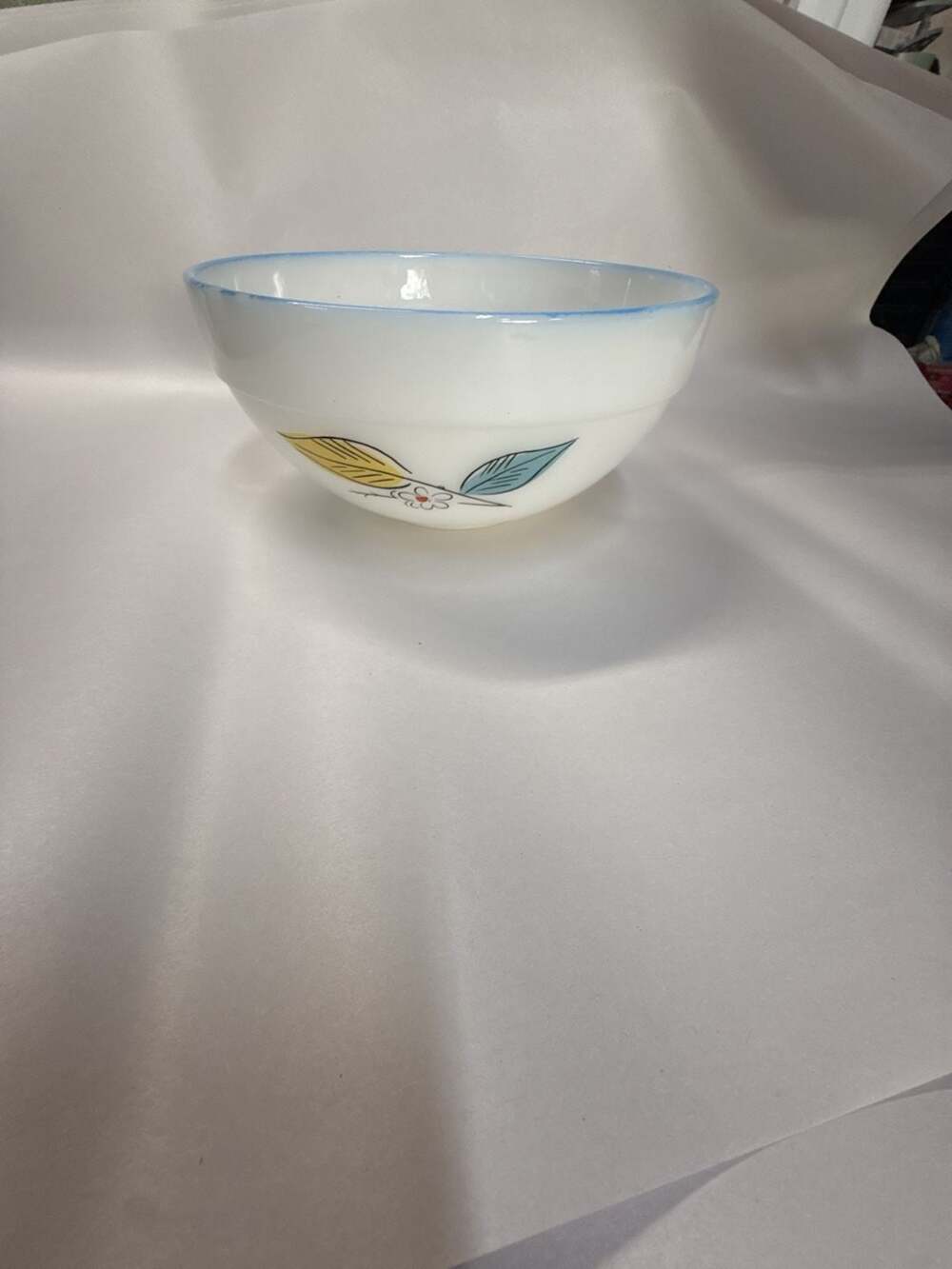 Fire-King Biscayne Milk Glass Mixing Bowl